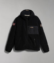 Φόρτωση εικόνας στο εργαλείο προβολής Συλλογής, Napapijri Ανδρικό Fleece Yupik Full Zip 3 Black
